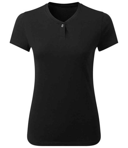 Premier Ladies Cotton Rich Comis T-Shirt - BLK - XXL